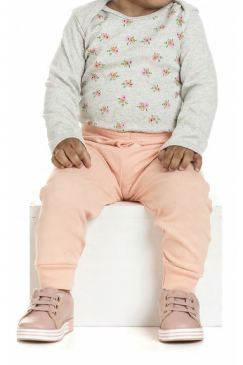 Conjunto 3 peças Body Bebê Floral Coruja